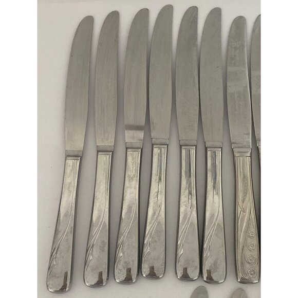 VTG Flatware Stainless Steel Everyday Tableware Butter Knives Dinner Replacement - Picture 2 of 6